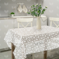 Купить Клеенка пвх "Муза" 132 см  рулон 22 м (1) розы 7096-013-WHITE