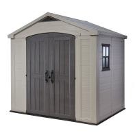 Купить Хозблок пласт. "FACTOR" 248*178*243 см (бежевый) "KETER"