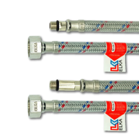 Купить Подводка гибкая для смесителей (сталь) в пвх оболочке 150 см (комплект 2 шт.) (1/35) "ELKA"