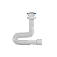 Купить Сифон гофр. выпуск нерж. 1 1/2" х 40/50 мм, 1250 мм (1/50) "ORIO" а-3013