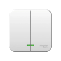 Купить Выключатель открыт. уст. "BLANCA" 2-х кл. с индикатором 10а, белый (1/15/90) "SCHNEIDER"