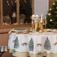 Купить Скатерть "Этель" GOLDEN CHRISTMAS D=215 см (1) 5072937