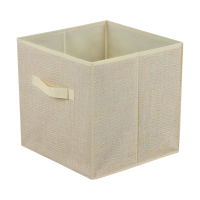Купить Короб для хранения с ручкой 30*30*30 см, бежевый (1/20) "LEONORD"