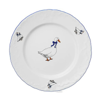 Купить Тарелка обеденная "ROCOCO" гуси 25 см (1/6/36) "CMIELOW" OMD666-рококо-12