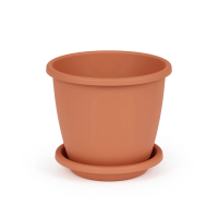 Купить Горшок для цветов "Афина" 3 л (коричневый) (1/24) "Альтернатива" м6542