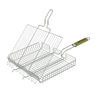 Купить Решетка-гриль 43*32*5,5 см хромир. + веер для мангала (1/8) "BOYSCOUT" 61304