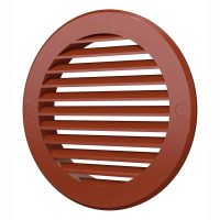 Купить Решетка вентиляционная круглая D 186 мм с фланцем D150 (1/35) "Эра" 15ркн терр