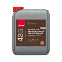 Антисептик невымываемый декор. для древесины "435" орех 5 кг (концентрат) (1/4) "NEOMID"