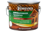 Пропитка декоративная "Экстра 3 в 1" орех 3 л (1/4) "DREVIKA"