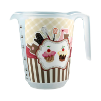 Купить Емкость мерная 0,65 л (бесцветный) с декором (1/33) "Бытпласт"