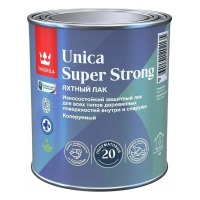 Лак яхтный полуматовый "UNICA SUPER STRONG 20" EP 2,7 л (1/6) "Тиккурила"