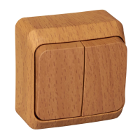 Купить Выключатель открыт. уст. "Этюд" 2-х кл. 10а, бук (1/25/200) "SCHNEIDER"