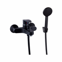 Купить Смеситель для ванн PL3205-7, черный/хром (1/10) "PLSTART"