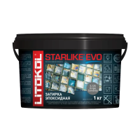 Купить Затирка эпоксидная 2-х комп. "STARLIKE EVO" S.125 GRIGIO CEMENTO, ведро 1 кг (1) LITOKOL