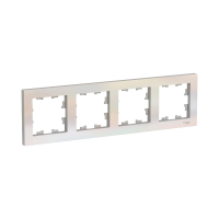 Купить Рамка "ATLASDESIGN" 4-х местн. универс., жемчуг (1/5/20) "SCHNEIDER"