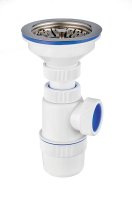 Купить Сифон "Элит" с нерж. чашкой 114 мм  (1/35) "Вирпласт"