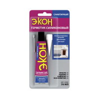 Герметик экон силикон. санитар. белый 70 мл ед. блистер (1/24) хенкель