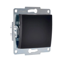 Купить Выключатель "KARINA" 1 кл. (механизм) черный бархат (1/10/120) "LEZARD" 707-4288-100