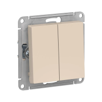 Купить Переключатель "ATLASDESIGN" 2-х кл. (механизм) 10а, бежевый (1/20/160) "SCHNEIDER"