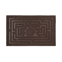 Купить Коврик фигурный влаговпит. 45* 75 см "Все дороги ведут домой!" основа пвх  (1/15) "SUNSTEP" 37-881