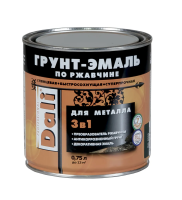 Грунт- эмаль по ржавчине "DALI"  3 в 1 серый графит (RAL 7024)  0,75 л (1/6) "Рогнеда"