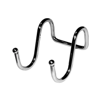 Купить Крючок навесной двойной хром. (1/12/144) "Мультидом" AN52-30