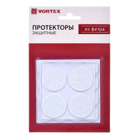 Купить Протекторы для мебели набор 20 шт, фетр (белые) (1/30) "VORTEX" 26001