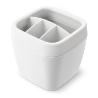 Купить Стакан для ванной комнаты "Эллиса" с разделителями (белый) (1/18) "Мартика" с315бел