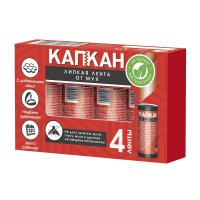 Купить Средство от мух "Капкан" липкая лента набор 4 шт. (1/21)