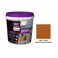 Эмаль вд-ак-1179 "Профи" для пола орех (желто-коричневая) 1 кг (1/6) "Вгт"