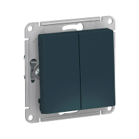 Купить Переключатель "ATLASDESIGN" 2-х кл. (механизм) 10а, изумруд (1/5/20) "SCHNEIDER"