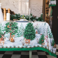 Купить Скатерть "Этель" новогодний лес 110*148 см (1) 3629005
