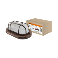 Купить Светильник нпб1202 овал с решеткой 100вт IP54, венге (1/4) TDM SQ0303-0439