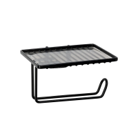 Купить Держатель для туал. бумаги с полкой "TRAIT" (черный) (1/32) "SWENSA" BRW-19009-06