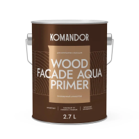 Грунтовка-антисептик "WOOD FACADE AQUA PRIMER" 2,7 л (1) "KOMANDOR"