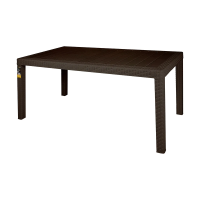 Купить Стол пласт. "RATTAN" 1532*789*701 мм (горький шоколад) (1) "INGREEN"  ING6184гшк