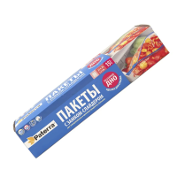 Купить Пакеты для замораживания 3 л, 27 х 26 х 2 см, со слайдером, 15 шт. (40 мкм (1/24) "PATERRA" 109-004