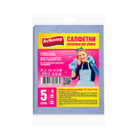 Купить Салфетки для уборки универс. 30*38 см, упак. 5 шт. (вискоза) (1/16) "AVIKOMP"