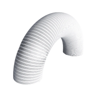 Купить Канал алюм. гофрированный D-100 мм, L до 3 м белый (1/20) "DICITI"