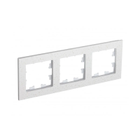 Купить Рамка "ATLASDESIGN NATURE" 3-х местн. универс., мрамор, крем роял (1/6/12) "SCHNEIDER"