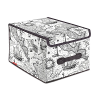 Купить Короб для хранения "EXPEDITION" 30*40*25 см с крышкой (1/18) "VALIANT" EX-BOX-LM