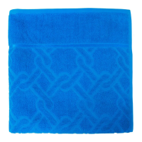 Купить Полотенце махровое жаккард. "KNOTS" 70*140 см с бордюром (бирюзовый) (1/10) "SONNET"