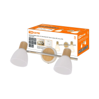 Купить Светильник-спот эко "Бутон" планка 2 х 40 вт е14 IP20, сосна (1/12) TDM SQ0356-0003