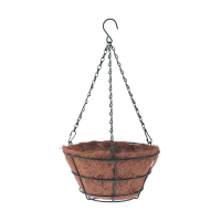 Купить Кашпо для цветов подвесное D 350 мм с вкладышем из коковиты, конус (1/10) &quot;PALISAD&quot;