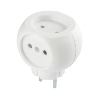 Купить Разветвитель электрический тс-3, 3 гнезда 6 а, белый (1/100) "Веллконт"