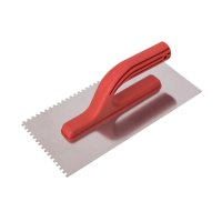 Купить Гладилка зубчатая нержав. 270 X 130 мм зуб 4 х 4 мм пвх ручка (1/10/50) "BEOROL"