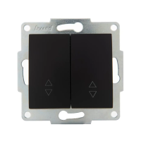 Купить Выключатель "KARINA" 2-х кл. проходной (механизм) черный бархат (1/10/120) "LEZARD" 707-4288-106