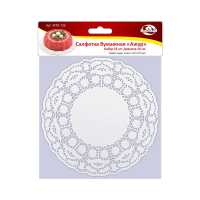 Купить Салфетка сервировочная бумажная "Ажур" D-16 см, набор 25 шт. (1/10/60) "Мультидом" мт8-129