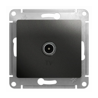 Купить Розетка телевизионная "GLOSSA" коннектор (механизм) антрацит (1/10/160) "SCHNEIDER"