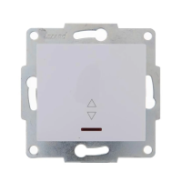 Купить Выключатель "KARINA" 1 кл. проходной с индикатором (механизм) белый (1/10/120) "LEZARD" 707-0288-114
